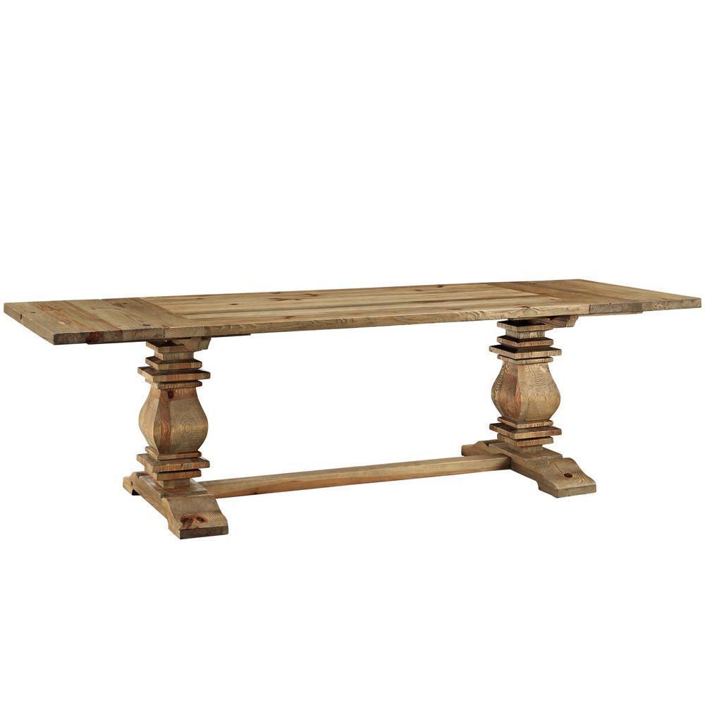 Modway Rise Extendable Wood Dining Table - Brown | Dining Tables | Modishstore-5
