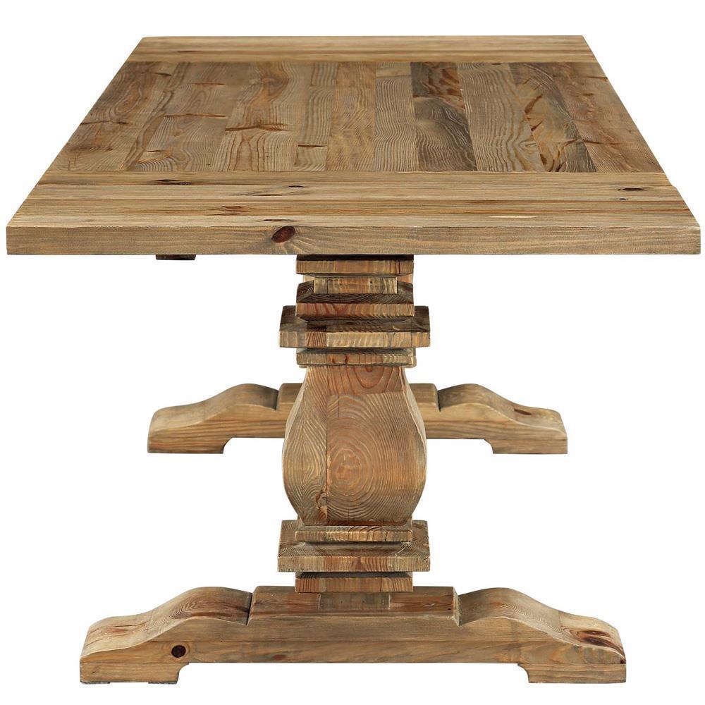 Modway Rise Extendable Wood Dining Table - Brown | Dining Tables | Modishstore-3