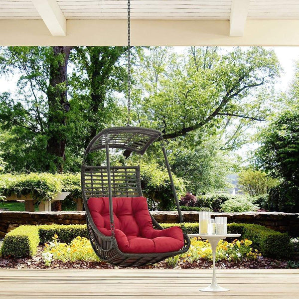 Modway Jungle Outdoor Patio Swing Chair Without Stand | Outdoor Porch Swings | Modishstore-8