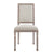 Modway Court Vintage French Upholstered Fabric Dining Side Chair