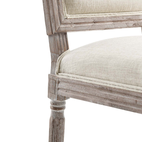 Modway Court Vintage French Upholstered Fabric Dining Side Chair