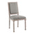Modway Court Vintage French Upholstered Fabric Dining Side Chair
