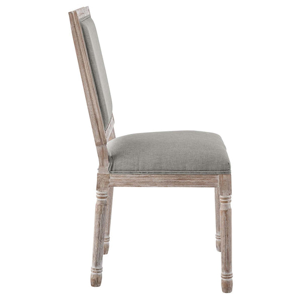Modway Court Vintage French Upholstered Fabric Dining Side Chair