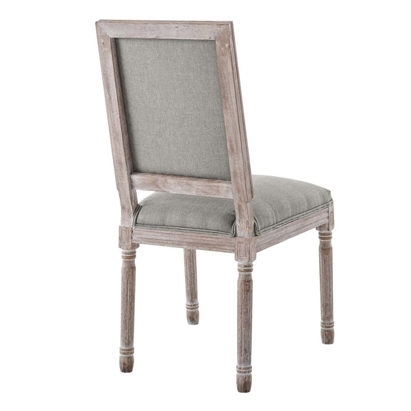 Modway Court Vintage French Upholstered Fabric Dining Side Chair