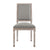 Modway Court Vintage French Upholstered Fabric Dining Side Chair