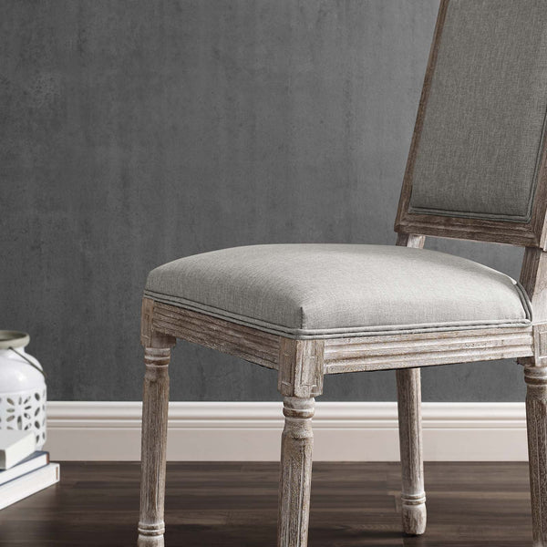 Modway Court Vintage French Upholstered Fabric Dining Side Chair