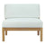 Modway Bayport Outdoor Patio Teak Armless - Natural White | Outdoor Chairs | Modishstore-5