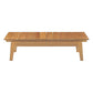 Modway Bayport Outdoor Patio Teak Coffee Table - Natural | Coffee Tables | Modishstore-3