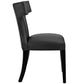 Modway Curve Set of 2 Vinyl Dining Side Chair