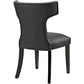 Modway Curve Set of 2 Vinyl Dining Side Chair
