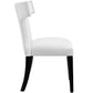 Modway Curve Set of 2 Vinyl Dining Side Chair