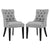 Modway Regent Set of 2 Fabric Dining Side Chair