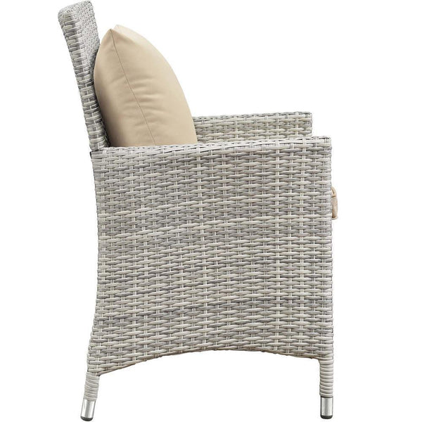Modway Bridge 4 Piece Outdoor Patio Rattan Conversation Set with Pillows | Outdoor Sofas, Loveseats & Sectionals | Modishstore-4