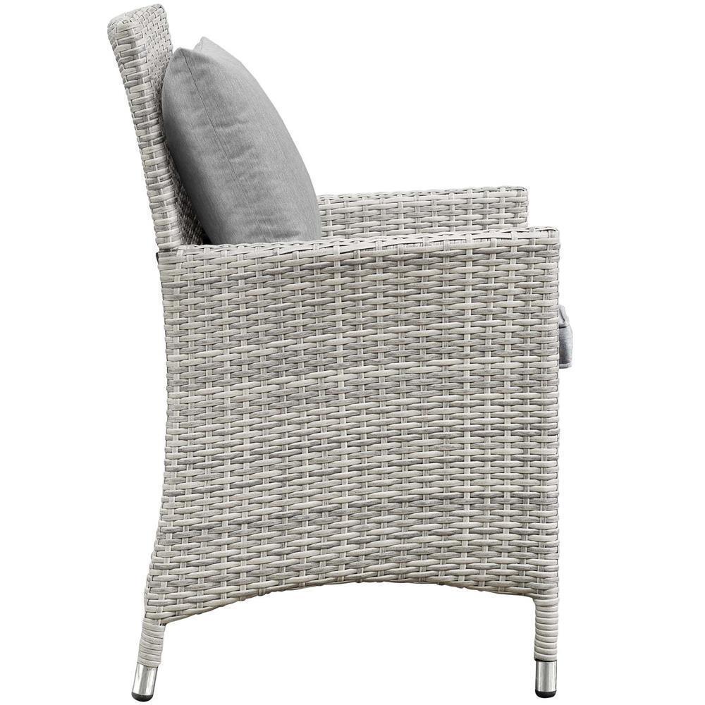 Modway Bridge 4 Piece Outdoor Patio Rattan Conversation Set with Pillows | Outdoor Sofas, Loveseats & Sectionals | Modishstore-9