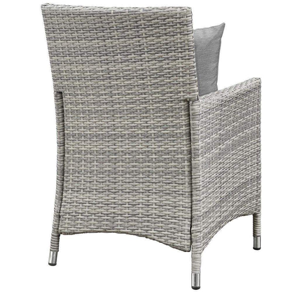 Modway Bridge 4 Piece Outdoor Patio Rattan Conversation Set with Pillows | Outdoor Sofas, Loveseats & Sectionals | Modishstore-11