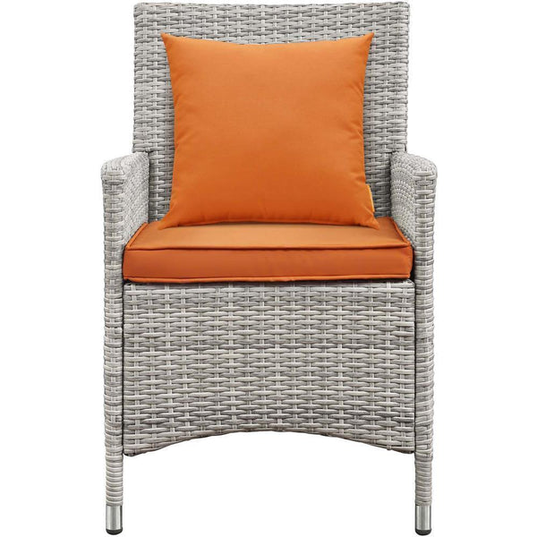 Modway Bridge 4 Piece Outdoor Patio Rattan Conversation Set with Pillows | Outdoor Sofas, Loveseats & Sectionals | Modishstore-12