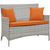 Modway Bridge 4 Piece Outdoor Patio Rattan Conversation Set with Pillows | Outdoor Sofas, Loveseats & Sectionals | Modishstore-15