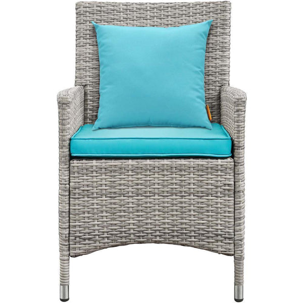 Modway Bridge 4 Piece Outdoor Patio Rattan Conversation Set with Pillows | Outdoor Sofas, Loveseats & Sectionals | Modishstore-16