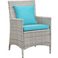 Modway Bridge 4 Piece Outdoor Patio Rattan Conversation Set with Pillows | Outdoor Sofas, Loveseats & Sectionals | Modishstore-20