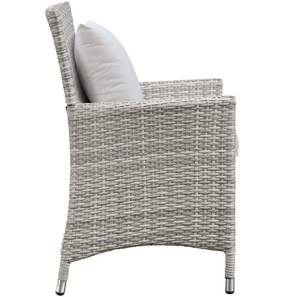 Modway Bridge 4 Piece Outdoor Patio Rattan Conversation Set with Pillows | Outdoor Sofas, Loveseats & Sectionals | Modishstore-26