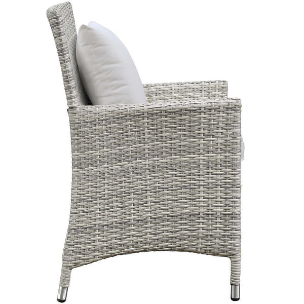 Modway Bridge 4 Piece Outdoor Patio Rattan Conversation Set with Pillows | Outdoor Sofas, Loveseats & Sectionals | Modishstore-26