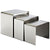 Modway Rush Nesting Table - Silver | Nesting Tables | Modishstore-4