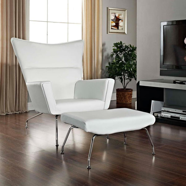 Modway Class Leather Lounge Chair | Lounge Chairs | Modishstore-10