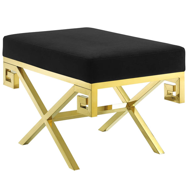 Modway Rove Velvet Bench | Stools & Benches | Modishstore-3