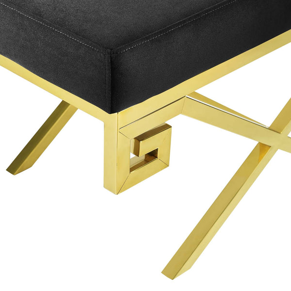 Modway Rove Velvet Bench | Stools & Benches | Modishstore-6