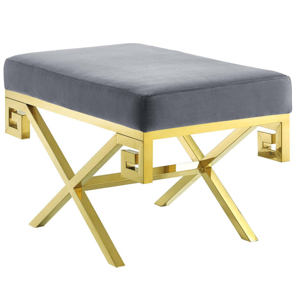 Modway Rove Velvet Bench | Stools & Benches | Modishstore-9