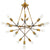 Modway Request Antique Brass 18 Lights Mid-Century Pendant Chandelier | Chandeliers | Modishstore-2