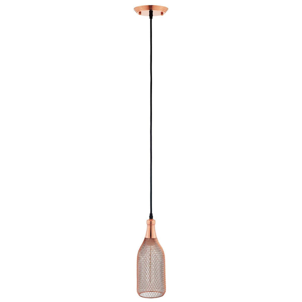 Modway Glimmer Bottle-Shaped Rose Gold Pendant Light | Pendant Lamps | Modishstore-2