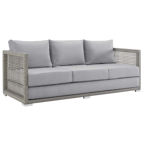 Modway Aura Outdoor Patio Wicker Rattan Sofa | Outdoor Sofas, Loveseats & Sectionals | Modishstore-20
