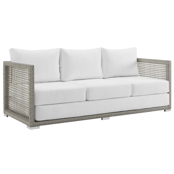 Modway Aura Outdoor Patio Wicker Rattan Sofa | Outdoor Sofas, Loveseats & Sectionals | Modishstore-18