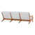 Modway Saratoga Outdoor Patio Premium Grade A Teak Wood Sofa Natural White | Outdoor Sofas, Loveseats & Sectionals | Modishstore-3