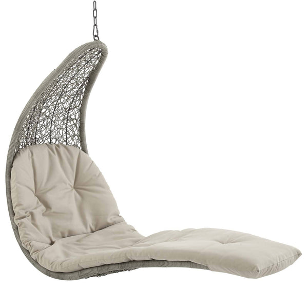 Modway Landscape Hanging Chaise Lounge Outdoor Patio Swing Chair | Outdoor Porch Swings | Modishstore-20