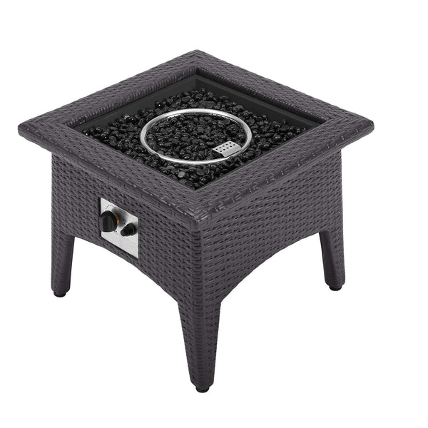 Modway Vivacity Outdoor Patio Fire Pit Table Espresso | Outdoor Furniture | Modishstore-2