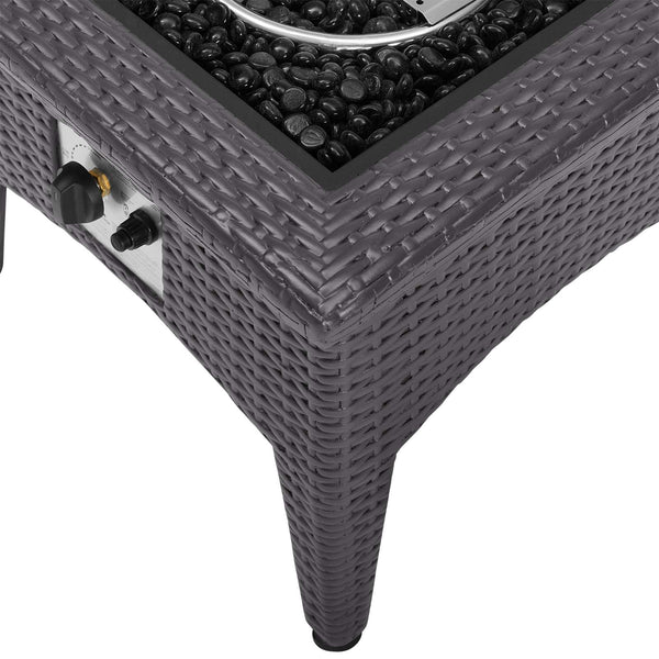 Modway Vivacity Outdoor Patio Fire Pit Table Espresso | Outdoor Furniture | Modishstore-5