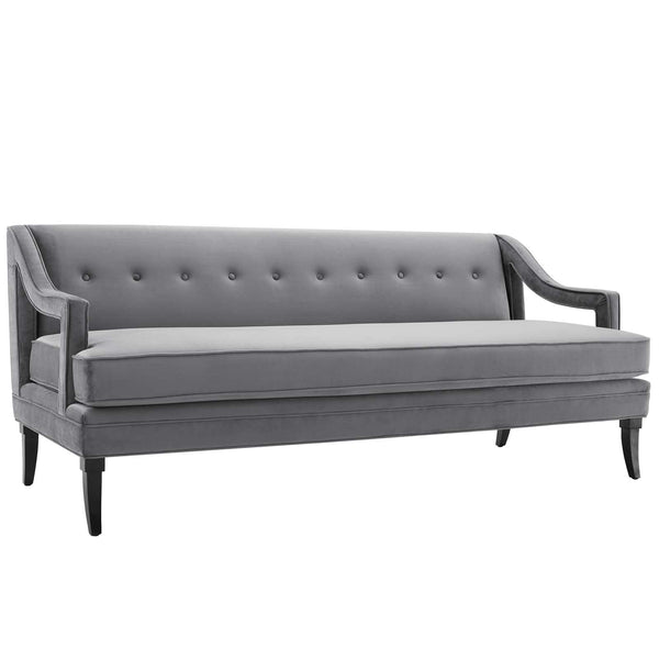 Modway Concur Button Tufted Upholstered Velvet Sofa | Sofas | Modishstore-13