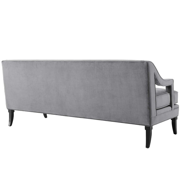 Modway Concur Button Tufted Upholstered Velvet Sofa | Sofas | Modishstore-14