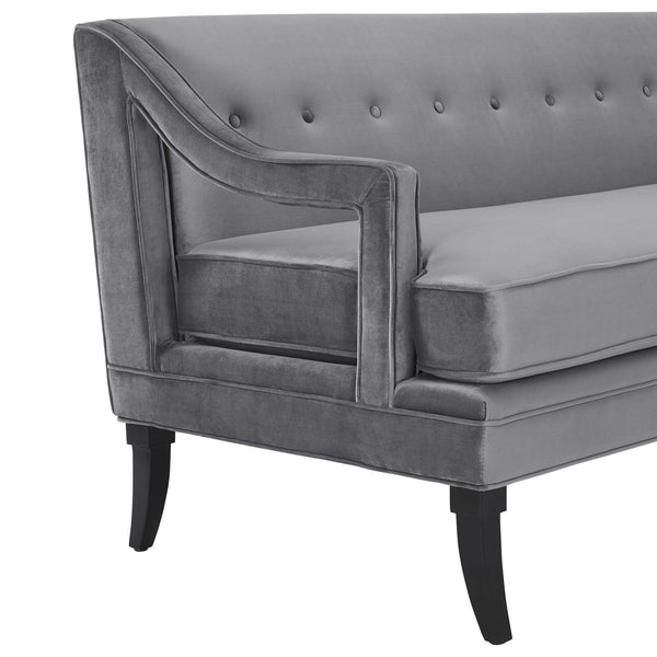 Modway Concur Button Tufted Upholstered Velvet Sofa | Sofas | Modishstore-16