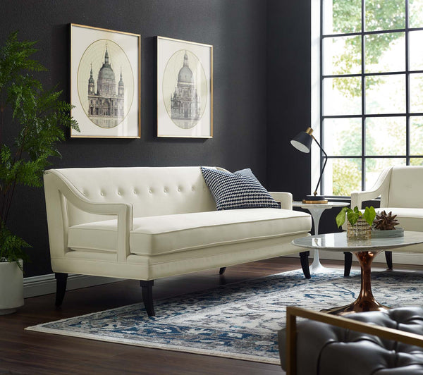 Modway Concur Button Tufted Upholstered Velvet Sofa | Sofas | Modishstore-18