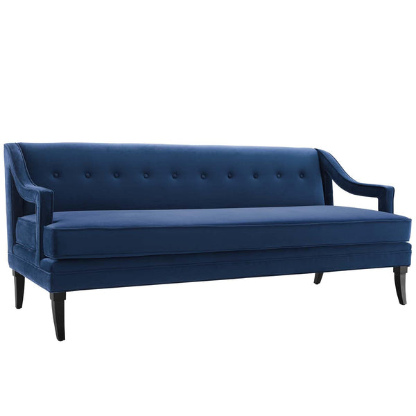 Modway Concur Button Tufted Upholstered Velvet Sofa | Sofas | Modishstore-25