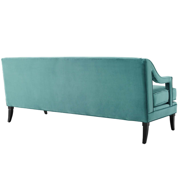 Modway Concur Button Tufted Upholstered Velvet Sofa | Sofas | Modishstore-35