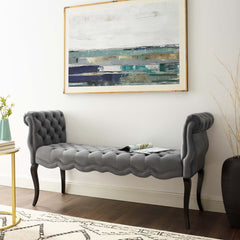 Modway Adelia Chesterfield Style Button Tufted Performance Velvet Bench