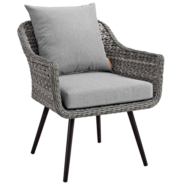 Modway Endeavor Outdoor Patio Wicker Rattan Armchair Gray | Armchairs | Modishstore-2