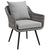Modway Endeavor Outdoor Patio Wicker Rattan Armchair Gray | Armchairs | Modishstore-2