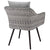 Modway Endeavor Outdoor Patio Wicker Rattan Armchair Gray | Armchairs | Modishstore-4