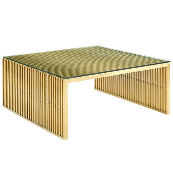 Modway Gridiron Stainless Steel Coffee Table | Coffee Tables | Modishstore-5