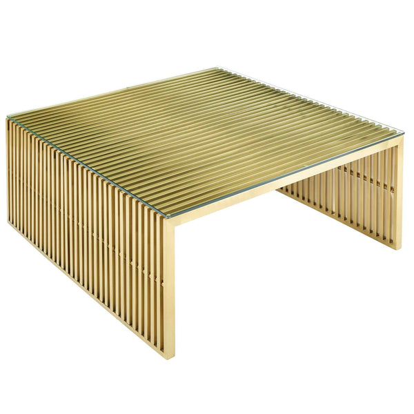 Modway Gridiron Stainless Steel Coffee Table | Coffee Tables | Modishstore-4
